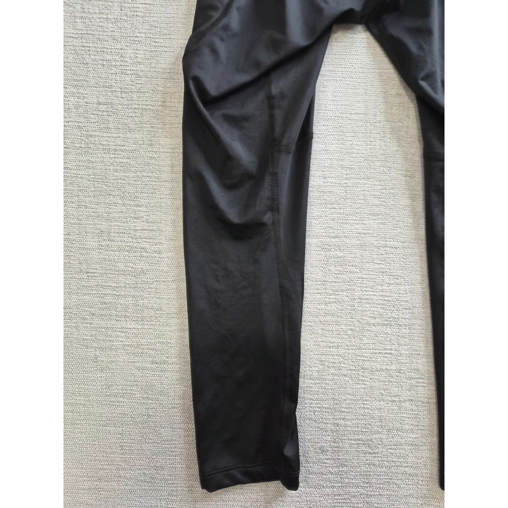 Nike Pro Dri Fit Pants Mens Small Black Tight Fit Swoosh Logo Stretch Training - Picture 13 of 13